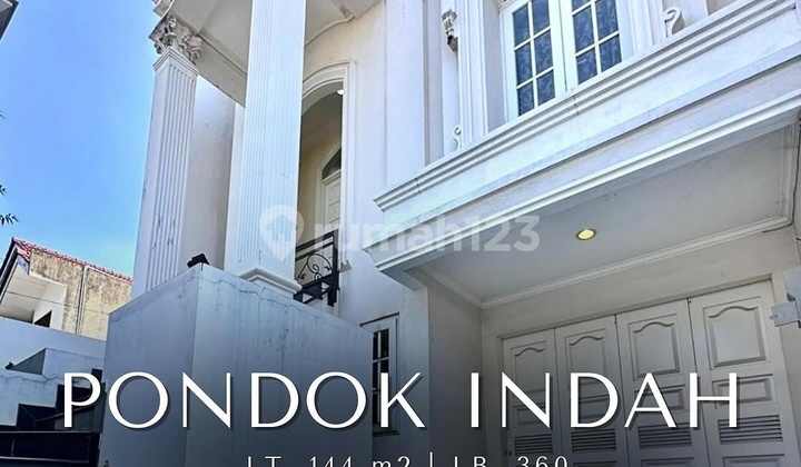 DIJUAL / DISEWAKAN PONDOK INDAH RUMAH SIAP HUNI DESIGN AMERICAN CLASSIC