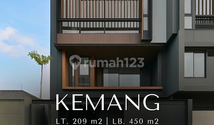 FOR SALE KEMANG BRAND NEW HOUSE DESIGNED BY STUDIO KAS BEBAS BANJIR JALAN LEBAR
