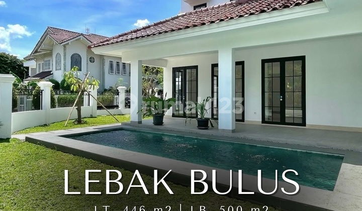 For Sale Villa Delima Lebak Bulus Brand New Renovated French Mediterranean Style Dalam Komplek Siap Huni