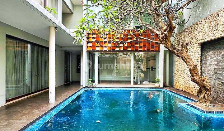 DIJUAL RUMAH MEWAH TEBET LUXURY MODERN TROPICAL DEKAT KE ECO PARK ROW JALAN LEBAR SIAP HUNI BANGUNAN BAGUS 1