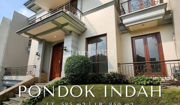 For Sale Rent Pondok Indah Luxurious Modern Classic Prime Location Row Jalan Lebar Semi Furnished Dekat Bukit Golf  2