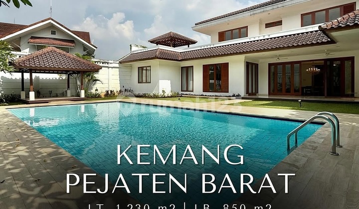 DIJUAL RUMAH MEWAH KEMANG PEJATEN BARAT DALAM CLUSTER LOKASI TENANG KEAMANAN 24 JAM