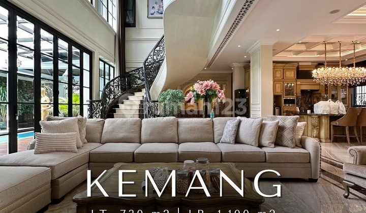 FOR SALE HOUSE KEMANG  LUXURY MODERN CLASSIC DESIGNED BY LIFETIME DESIGN FULLY FURNISHED