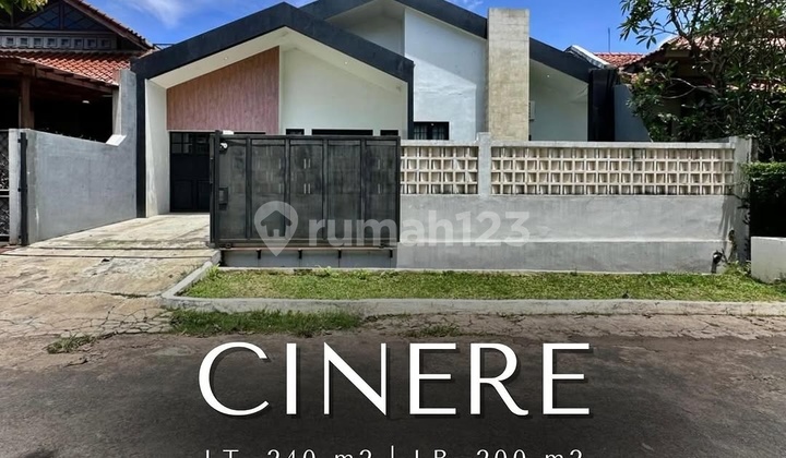 FOR SALE CINERE NEWLY RENOVATED MODERN JAPANDI HOUSE DALAM KOMPLEK FURNISHED SIAP HUNI 1