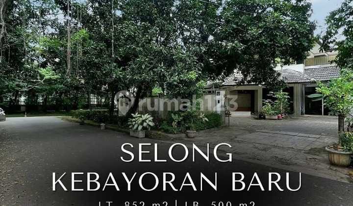 For Sale Selong Kebayoran Baru Posisi Hoek Row Jalan Lebar Lingkungan Rindang