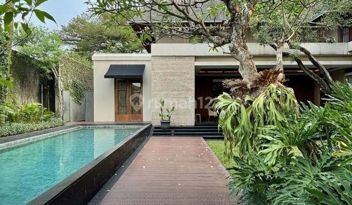 Dijual Rumah Mewah Kemang Pejaten Barat Luxurious Tropical Resort Designed By Denny Gondo Luxury Materials, Semi Furnished Jalan Lebar 2