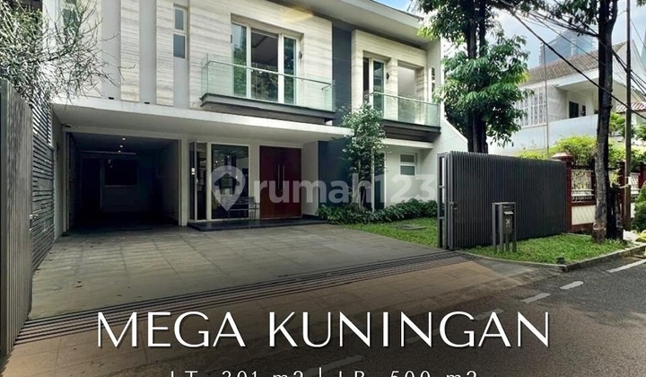 DIJUAL MEGA KUNINGAN JAKARTA SELATAN RUMAH MEWAH BANGUNAN BARU SEMI FURNISHED