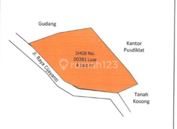 Jual Tanah Komersial Cocok Untuk Workshop, Toko Matrial, Investasi Lokasi di Cijayanti Bogor 2