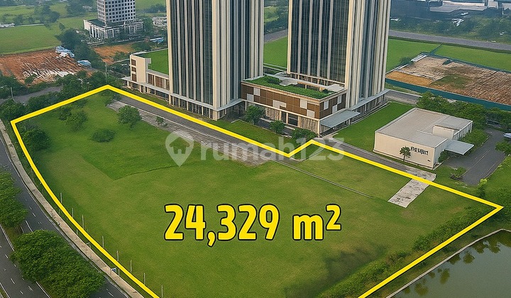 Jarang Ada!! Kavling Komersial Premium Samping Apartemen Branz Bsd City Tangerang