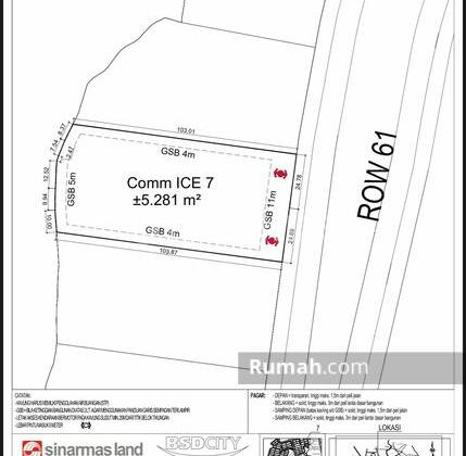 Kavling Komersil The Ice Bsd City Lokasi Super Strategis 