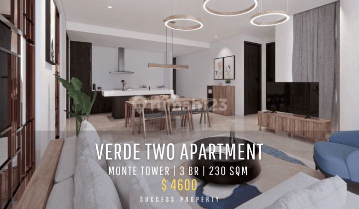 Verde Two Apartment Tower Monte 3br Fully Furnished Siap Huni 1