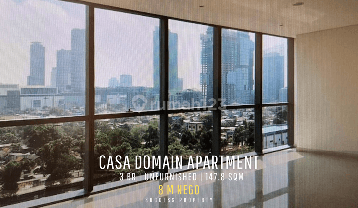 Apartment Casa Domaine Middle Floor 3BR Lokasi Tengah Kota Siap Huni 1