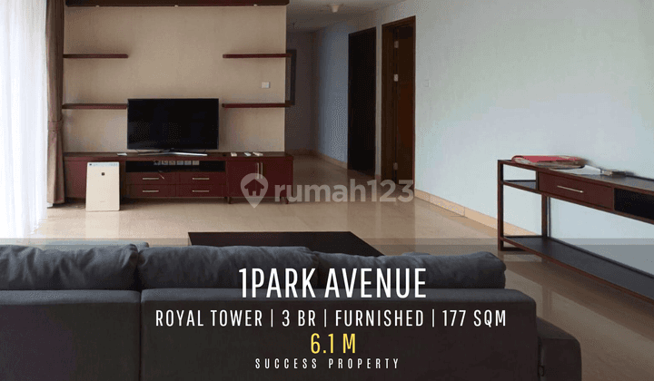 Apartment 1Park Avenue Tower Royal 3BR Middle Floor Fully Furnished Siap Huni 1