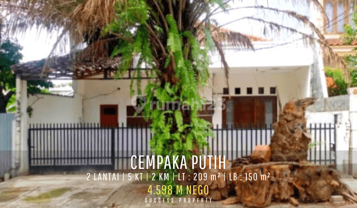 Rumah Cempaka Putih 2 Lantai Hitung Tanah Harga NEGO 1