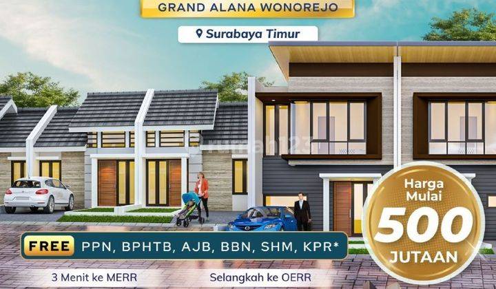 Rumah Baru 600 Jutaan Mepet Nirwana Eksekutif Wonorejo, Gunawangsa Merr 1