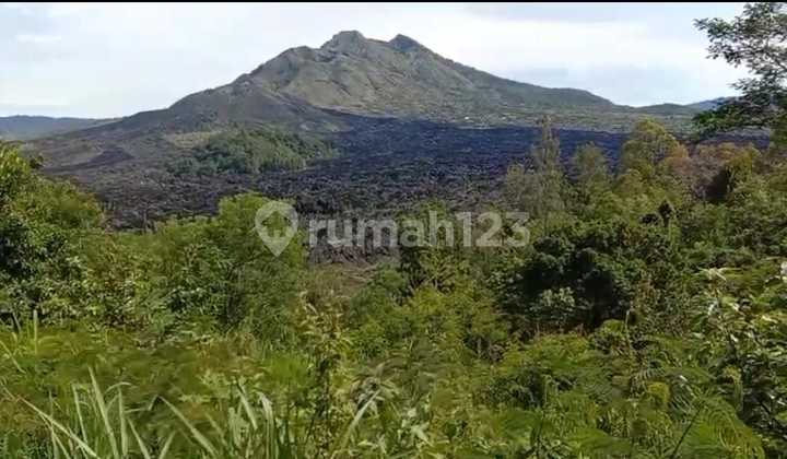 Land with unblocked view overlooking the Mount Batur Caldera in Bangli
