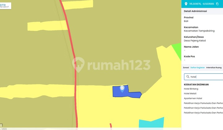 Scenic Land for Rent in Pejeng - Ubud - Gianyar - Bali