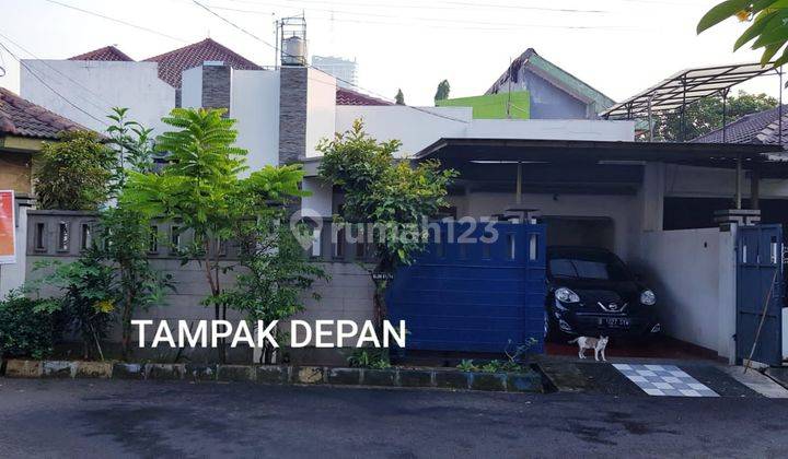 Rumah 1 Lantai Ada Gudang Diatas Kawasan Bebas Banjir Di Taman Meruya Ilir  1