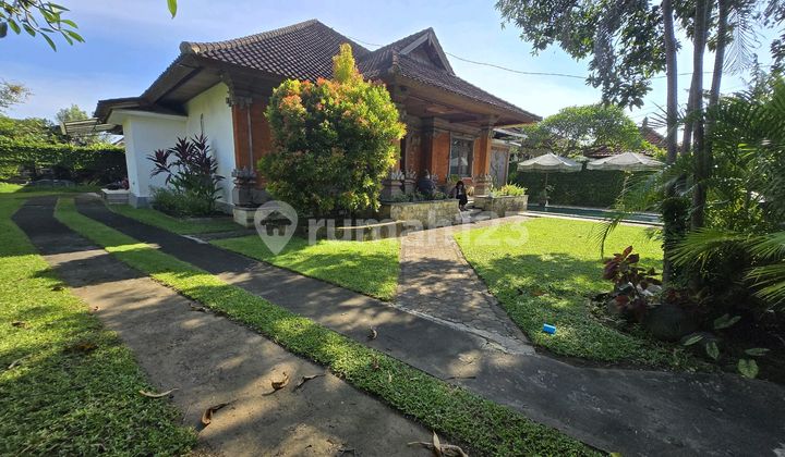Unfurnished Balinese House With Huge Garden In Westside Sanur
