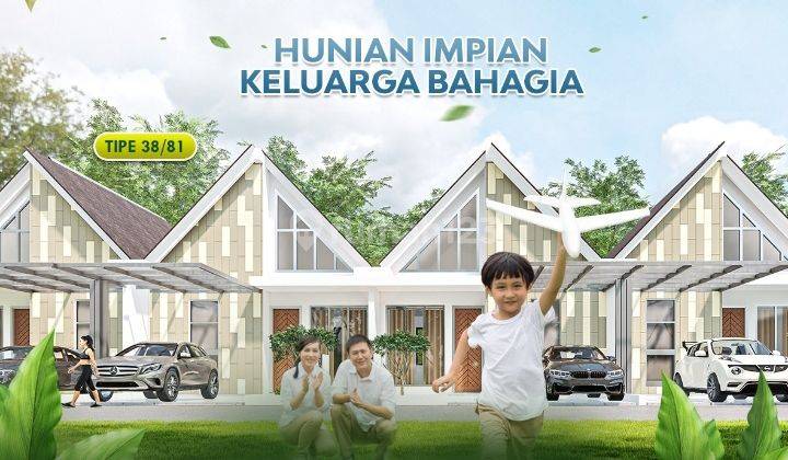 RUMAH CANTIK KONSEP VILLA, HARGA MENARIK HANYA DI CLUSTER ALBASIA 1