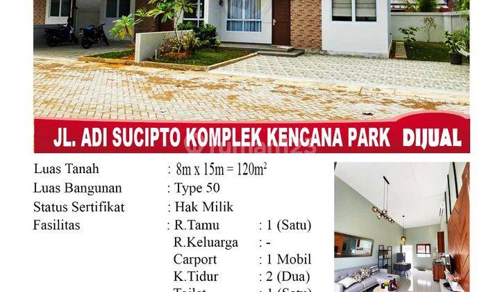 Rumah di Jl. Adisucipto, Komp. Kencana Park, Pontianak, Kalbar 1