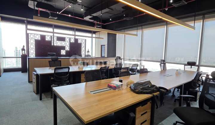 Office For Lease At Soho Capital 120 Sqm Furnished Connecting Central Park Mall Jakarta Barat