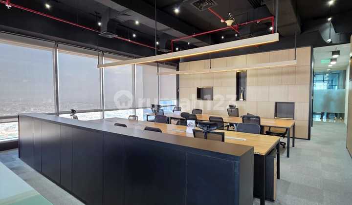Office For Lease At Soho Capital 120 Sqm Furnished Connecting Central Park Mall Jakarta Barat 2
