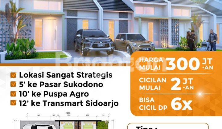 RUMAH BARU 300JUTAAN HASBANNA LAND - SUKODONO SIDOARJO 1