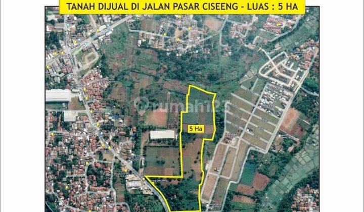 Tanah Pasar Ciseeng Parung Bogor Dekat Lapangan Golf Sawangan 1