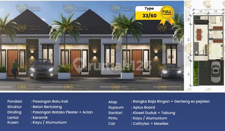 The Cheapest Niravadhi Residence Tabanan Bali Area 60 Price 328 Million