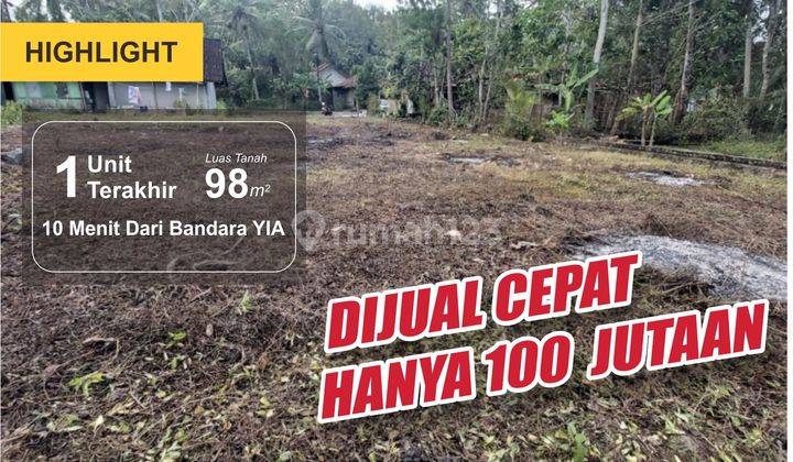Dijual Tanah 1 Unit Terakhir Dekat Bandara Yia SHM Pekarangan 1
