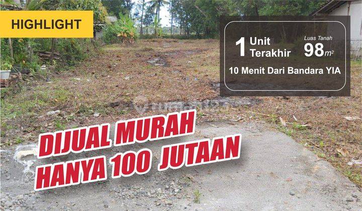 Jual Tanah Murah 1 Unit Terakhir Dekat Bandara Yia 1