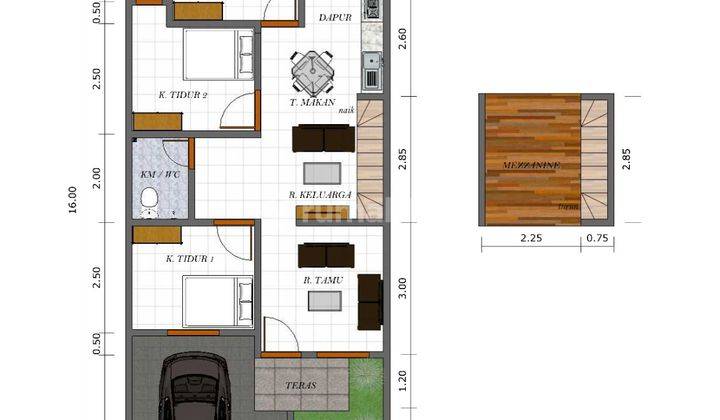 Rumah Dalam Cluster di Selatan Kampus Umy Jogja Include Mezzanine 7