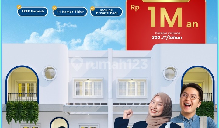 Rumah Kos Eksklusif Yogyakarta SHM Full Furnish Dekat Kampus Uii