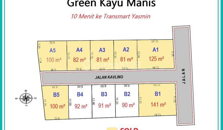 7 Menit Ke Tol Kayu Manis, Kavling SHM Bayar Cicil 6