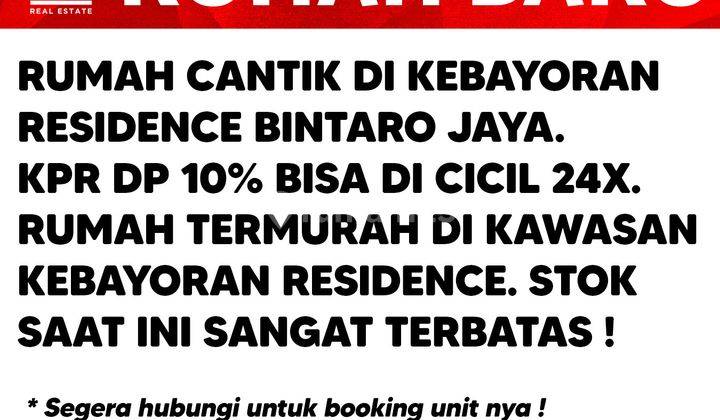 Rumah Cantik di Kebayoran Residence Bintaro Jaya 2