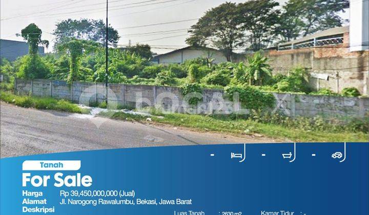 Tanah Kavling Jl. Narogong Rawalumbu, Bekasi, Jawa Barat 2