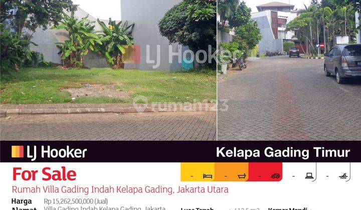 Kavling Villa Gading Indah Kelapa Gading, Jakarta Utara 2