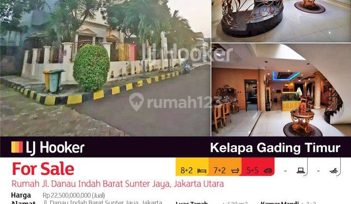 Rumah Jl. Danau Indah Barat Sunter Jaya, Jakarta Utara 2