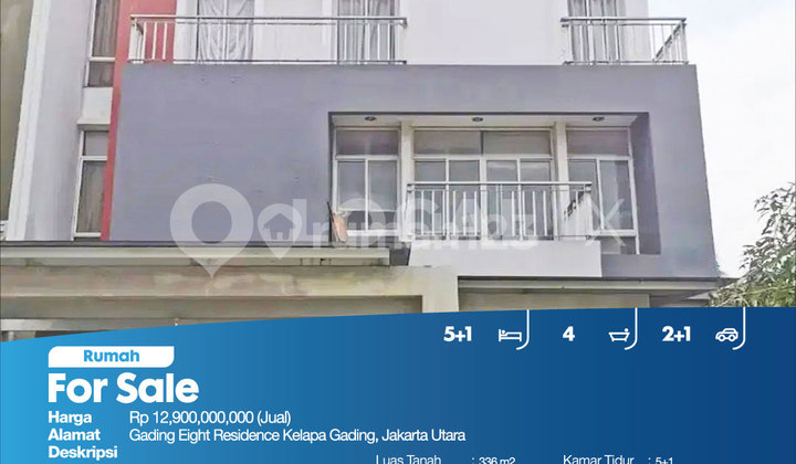 Rumah Gading Eight Residence Kelapa Gading, Jakarta Utara 2