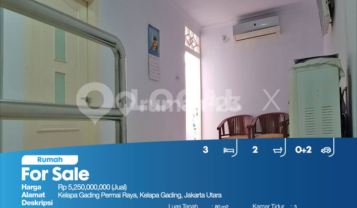 Rumah Kelapa Gading Permai Raya, Kelapa Gading, Jakarta Utara 2