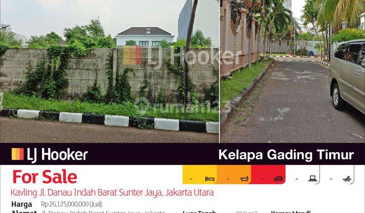 Kavling Jl. Danau Indah Barat Sunter Jaya, Jakarta Utara 2