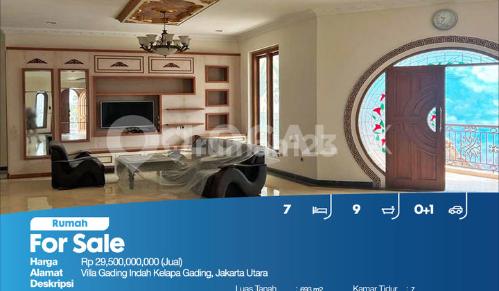 Rumah Villa Gading Indah Kelapa Gading, Jakarta Utara 2