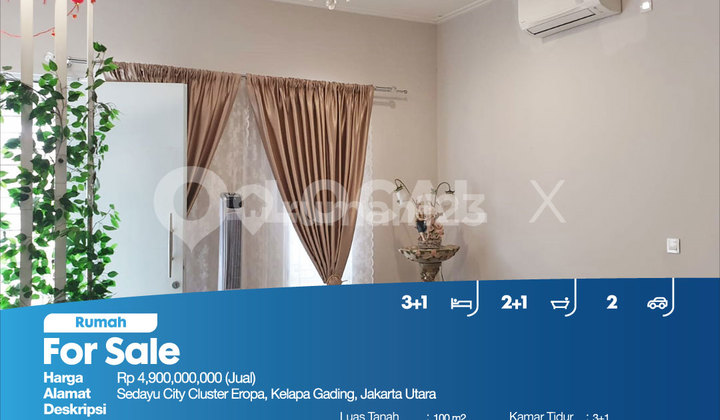 Rumah Sedayu City Cluster Eropa, Kelapa Gading, Jakarta Utara 2