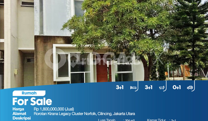 Rumah Rorotan Kirana Legacy Cluster Norfolk, Cilincing, Jakarta Utara 2