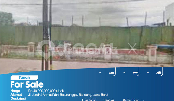 General Ahmad Yani Kavling Land, Batununggal, Bandung, West Java General Ahmad Yani Kavling Land, Batununggal, Bandung, West Java