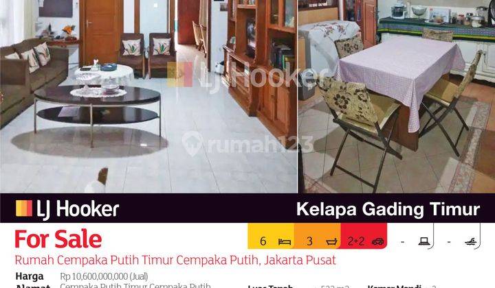 Rumah Cempaka Putih Timur Cempaka Putih, Jakarta Pusat 2