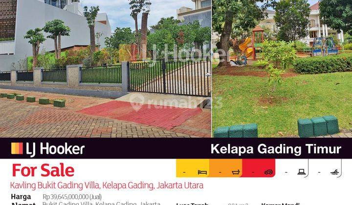 Kavling Bukit Gading Villa, Kelapa Gading, Jakarta Utara 1