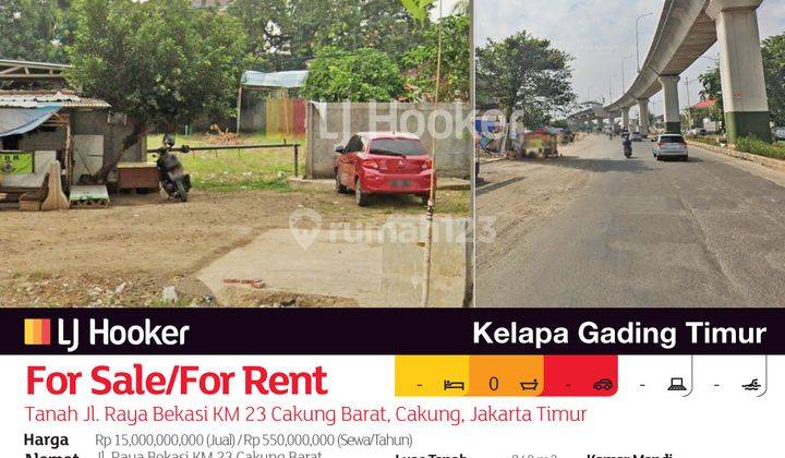 Tanah Jl. Raya Bekasi KM 23 Cakung Barat, Cakung, Jakarta Timur 2