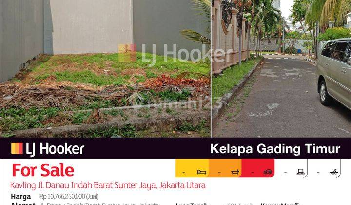 Kavling Jl. Danau Indah Barat Sunter Jaya, Jakarta Utara 2